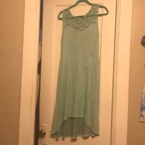 Polka Dot High-Low Dress